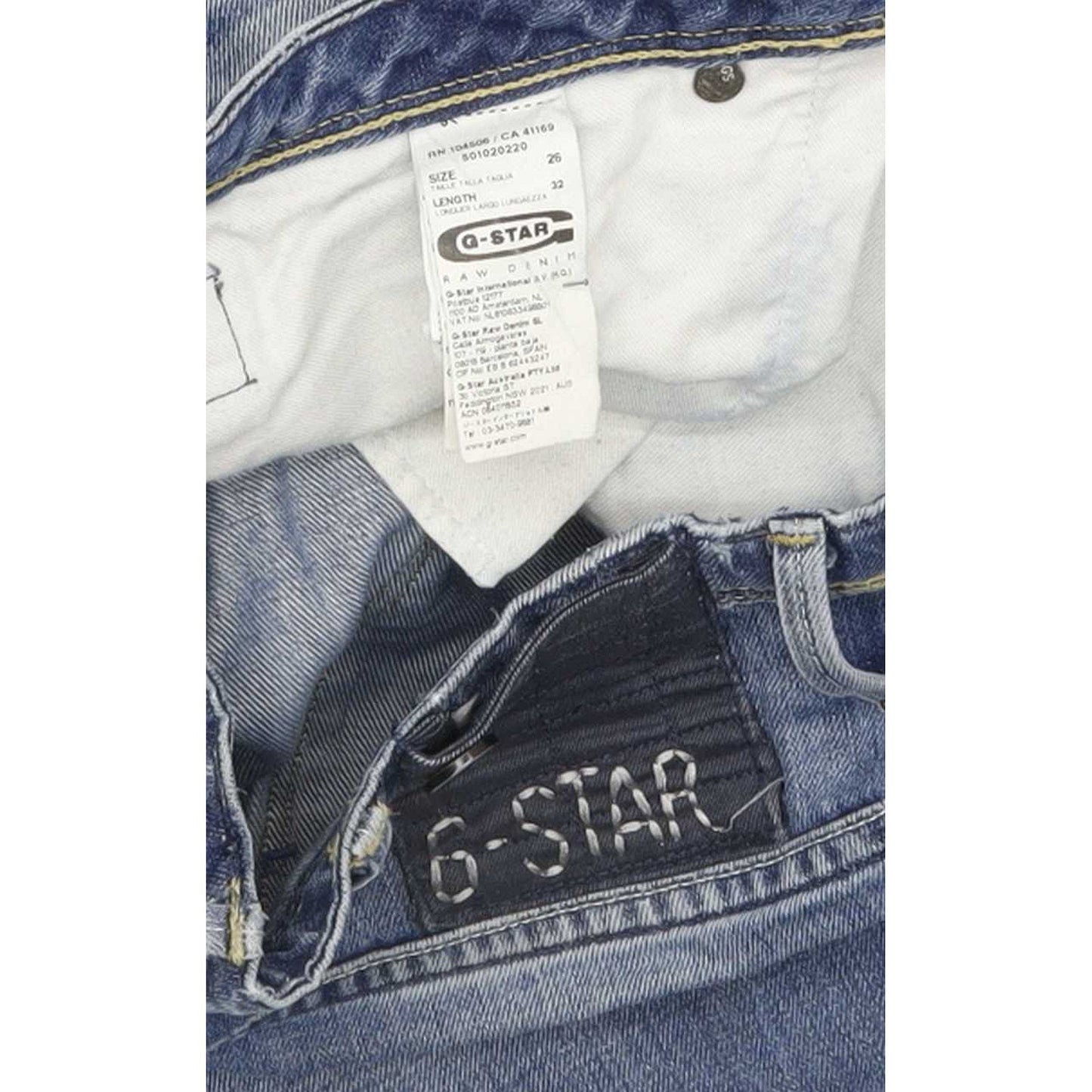 G-Star Ocean Women Blue Tapered Loose Jeans W26 L32