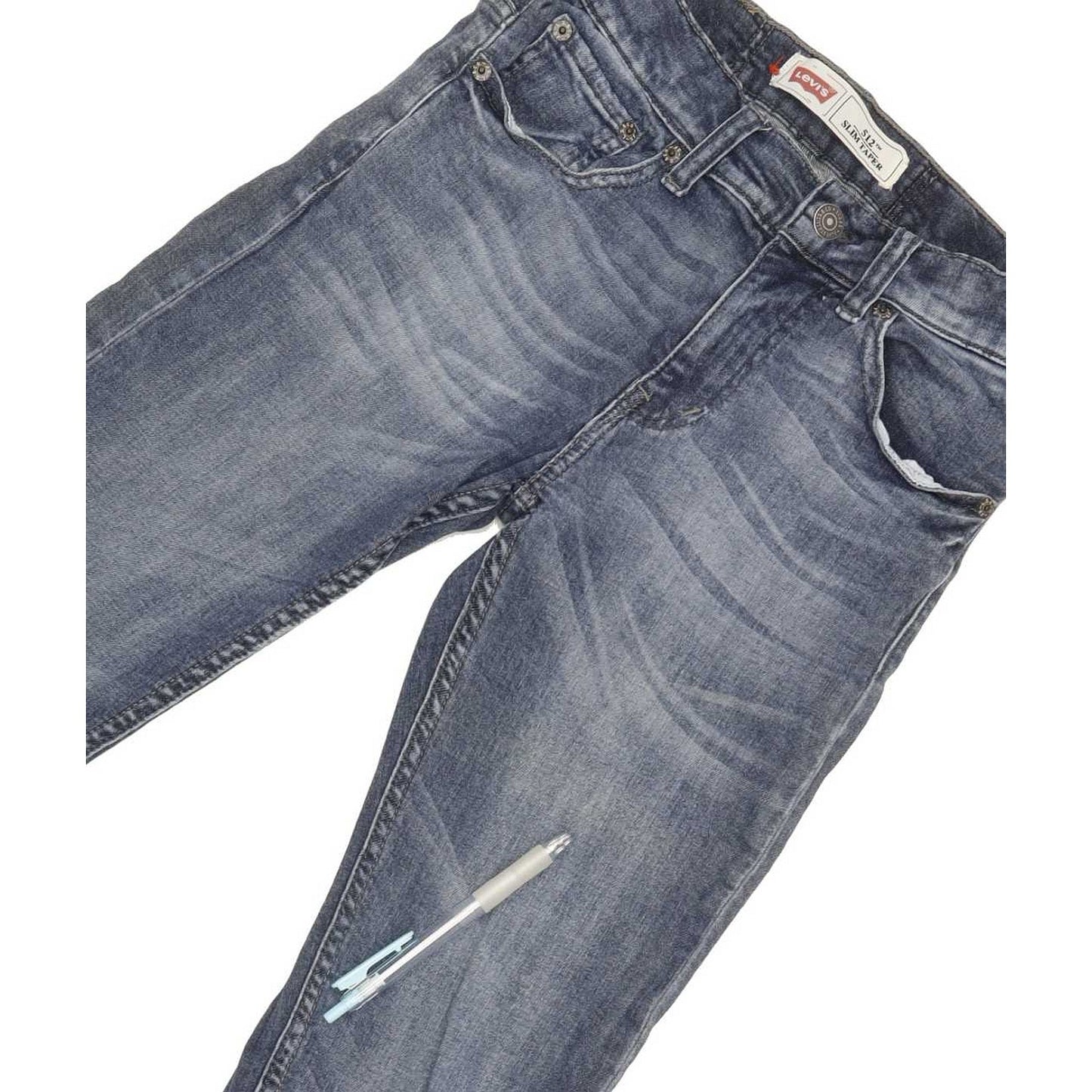 Levi's 512 Kids Blue Tapered Slim Stretch Jeans W26 L29
