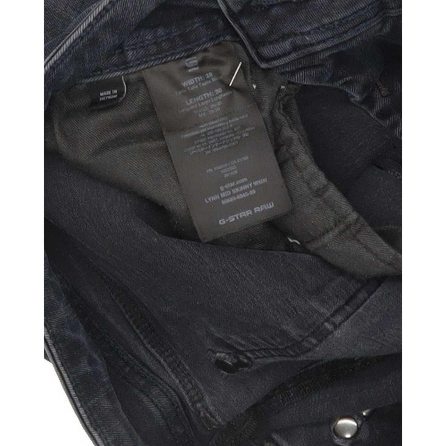 G-Star Lynn Mid Women Blue Skinny Slim Stretch Jeans W28 L29