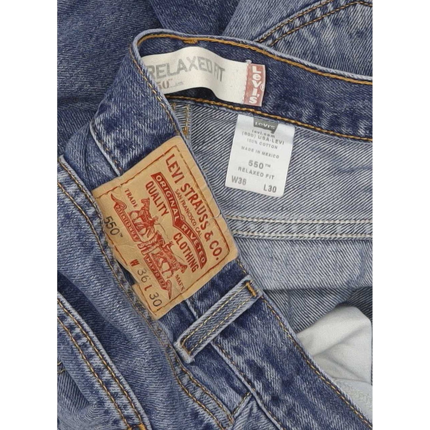 Levi's 550 Men Blue Straight Relaxed Jeans W36 L29