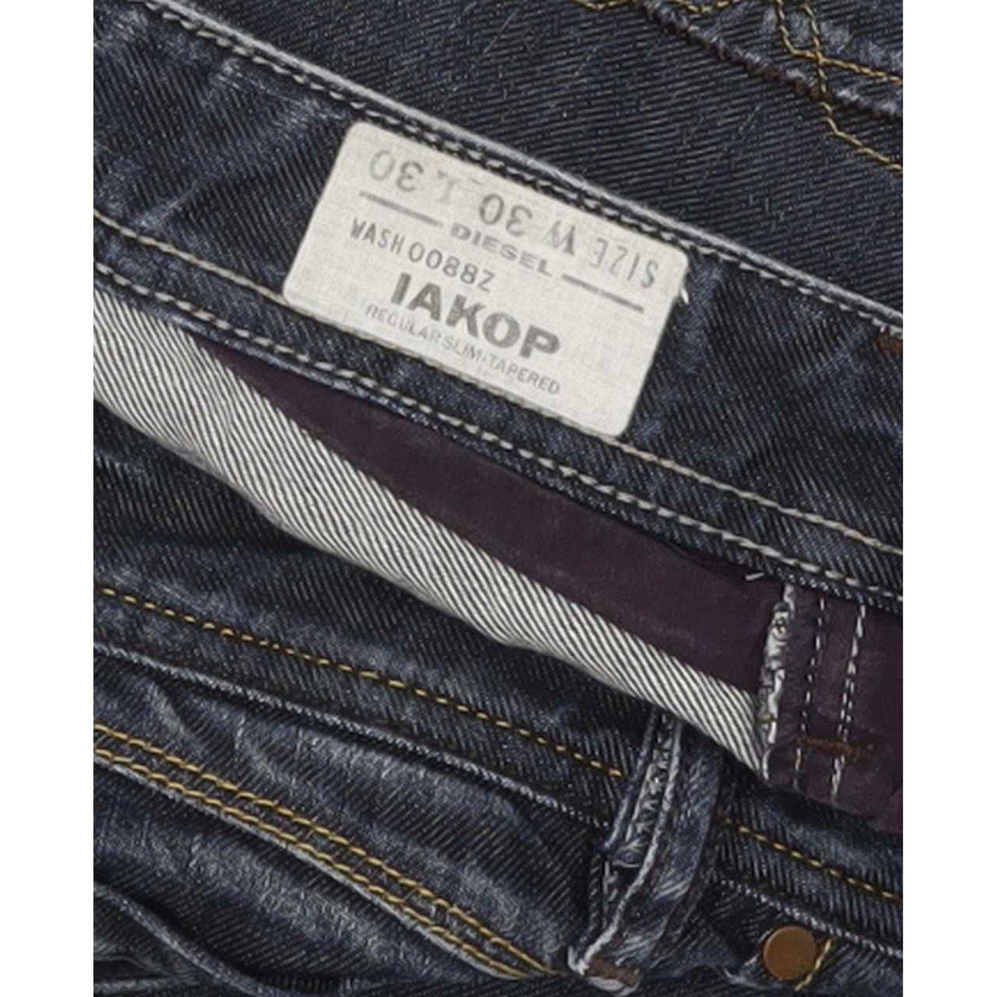Diesel Iakop 0088Z Men Blue Straight Regular Jeans W30 L30