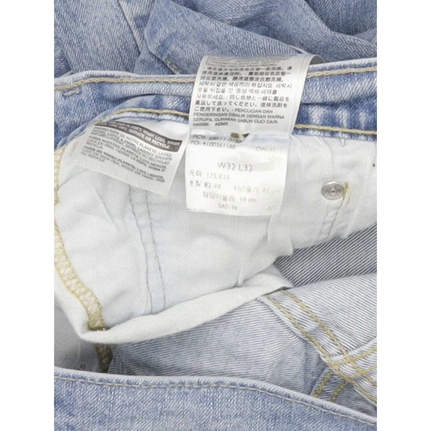 Levi's Men Blue Tapered Slim Stretch Jeans W32 L31