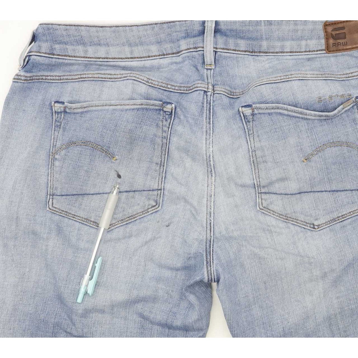 G-Star 3301 Low Men Blue Skinny Slim Jeans W33 L31