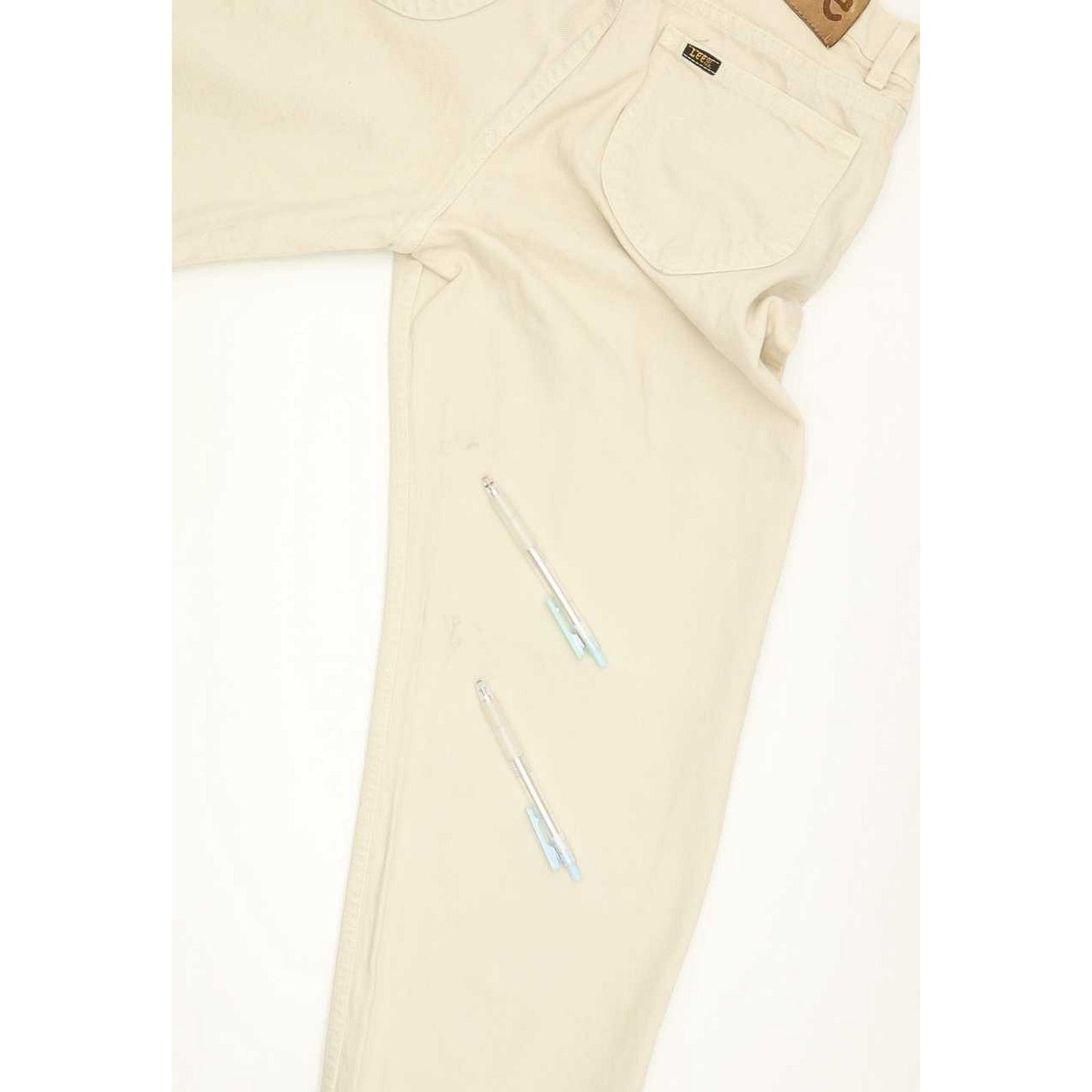 Lee Brooklyn Men Beige Straight Regular Jeans W33 L31