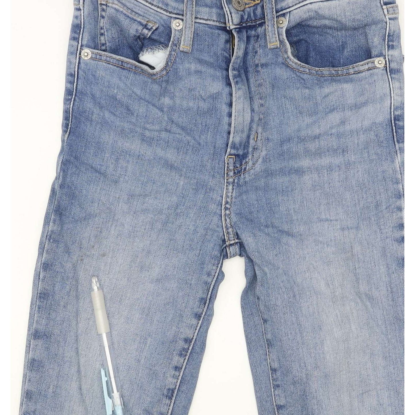Levi's Mile High Rise Women Blue Skinny Stretch Jeans W24 L27