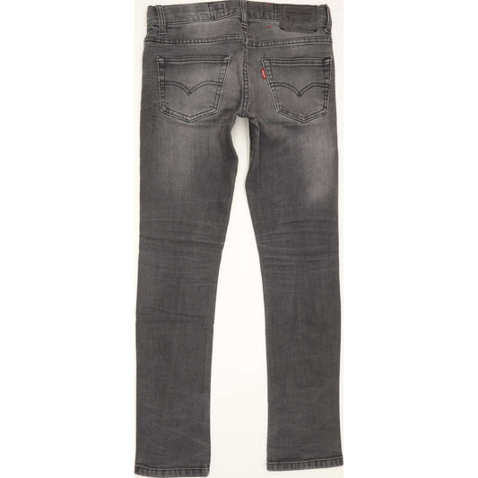 Levi's 510 Kids Grey Skinny Slim Stretch Jeans W24 L26