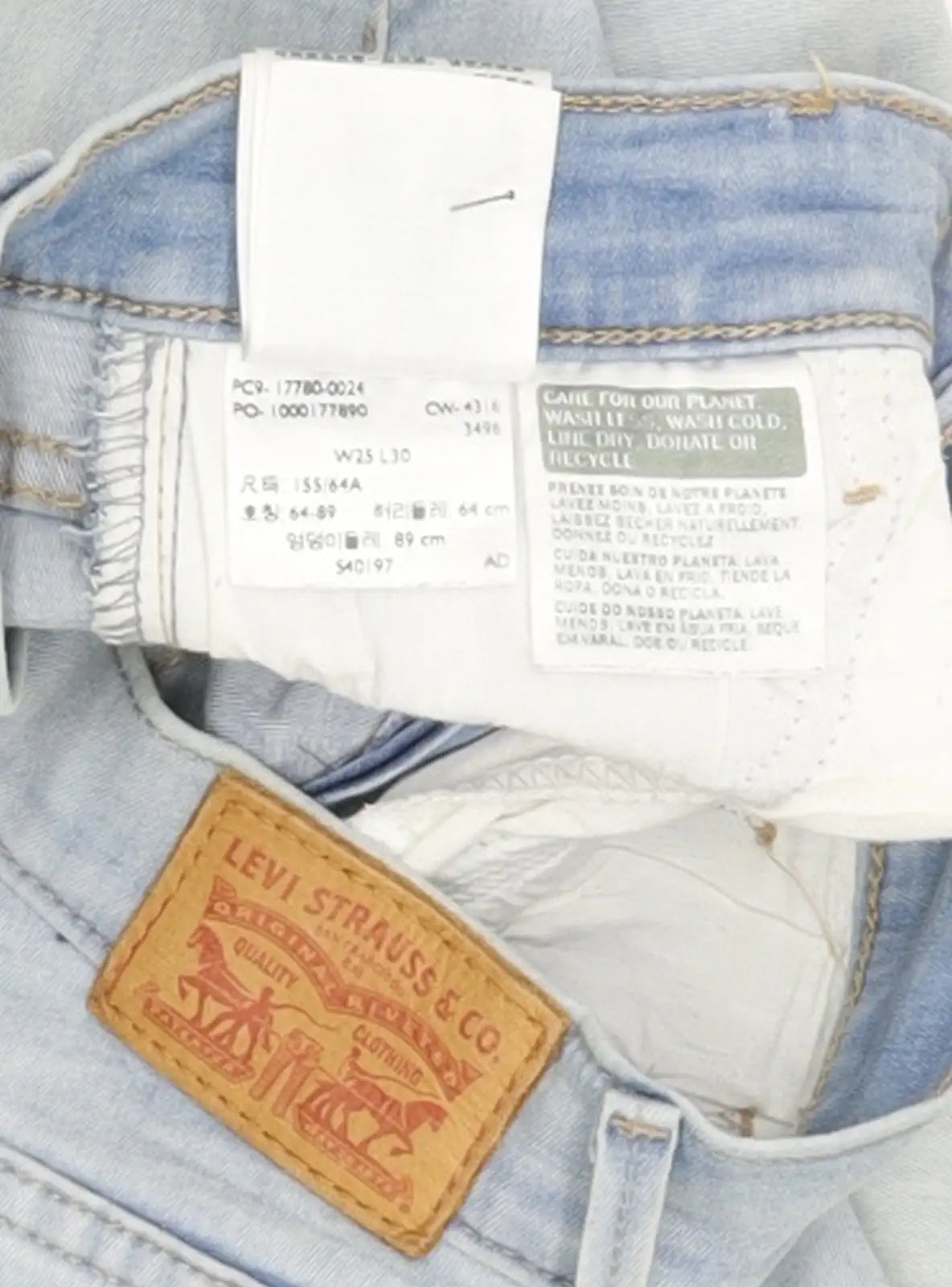 Levi's Women Blue Skinny Slim Stretch Jeans W25 L30