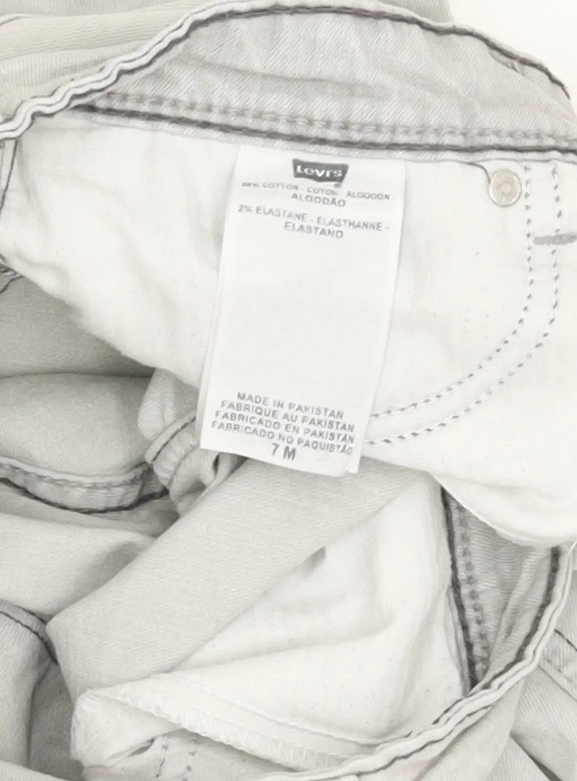 Levi's Demi Curve Women Grey Skinny Slim Stretch Jeans W27 L29