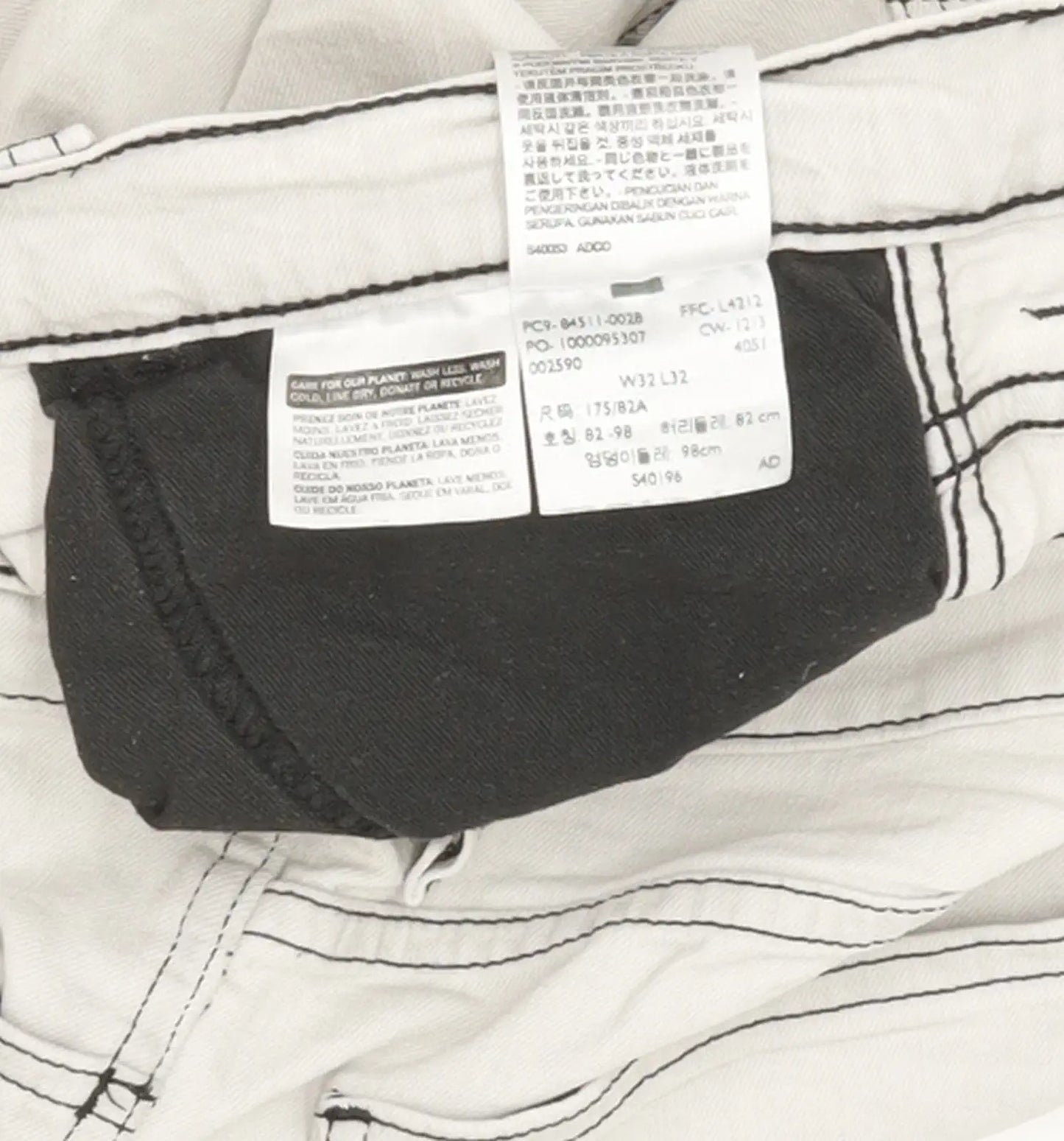 Levi's 511 Men Grey Straight Slim Stretch Jeans W32 L31