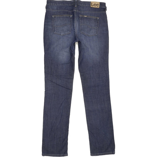 Lee Rice Women Blue Straight Regular Stretch Jeans W32 L33
