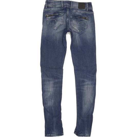 G-Star 5204 Women Blue Skinny Slim Stretch Jeans W26 L32