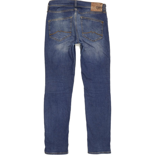 Mustang Vegas Men Blue Tapered Slim Stretch Jeans W32 L31