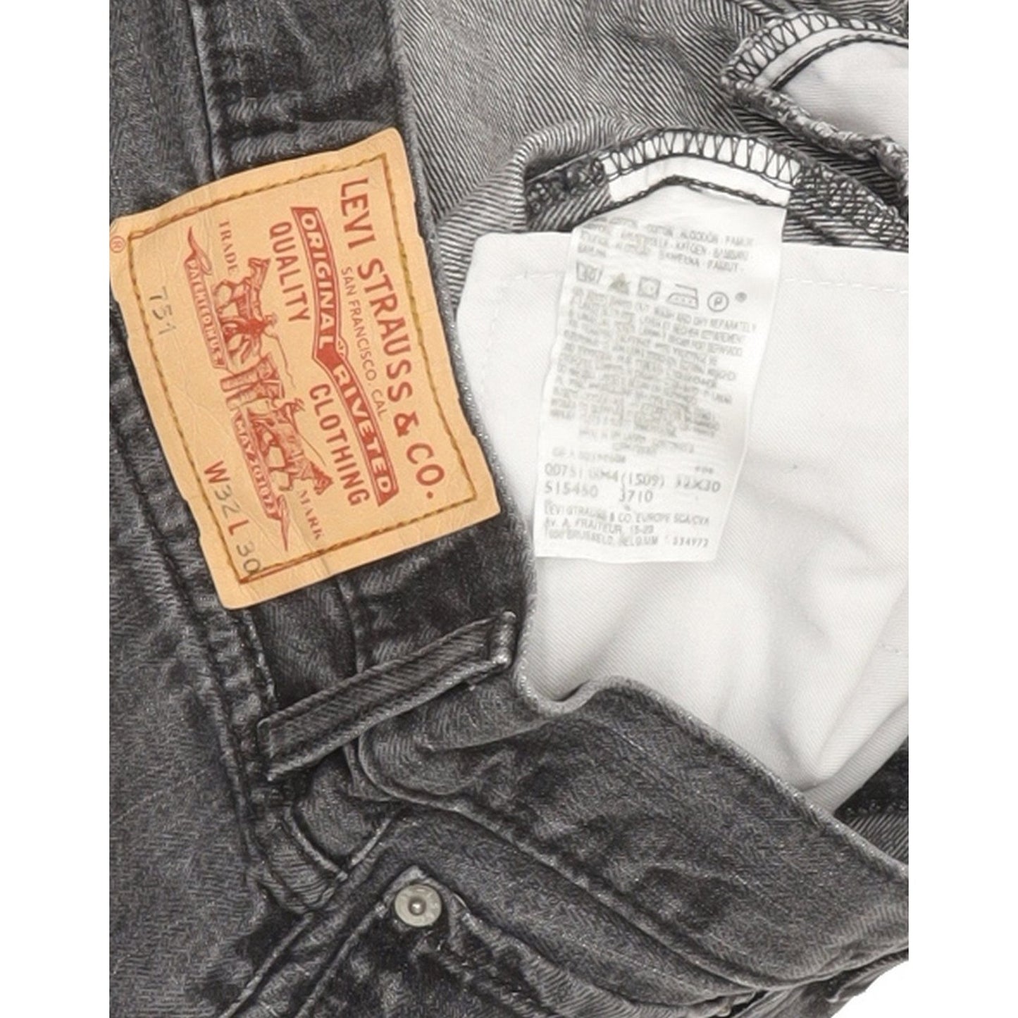 Levi's 751 Men Charcoal Straight Regular Jeans W32 L29