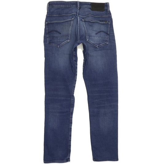 G-Star 3301 Men Blue Tapered Regular Stretch Jeans W31 L31