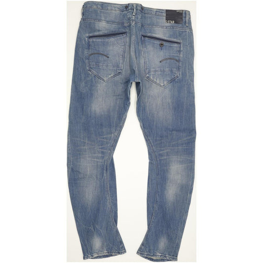 G-Star Arc Navy 3D Women Blue Tapered Loose Stretch Jeans W31 L34