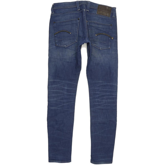 G-Star Defend Super Men Blue Skinny Slim Stretch Jeans W32 L31