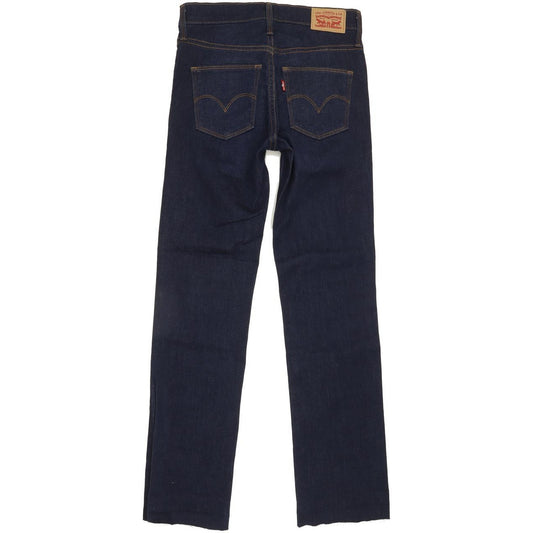 Levi's Slimming Women Blue Straight Slim Stretch Jeans W24 L28