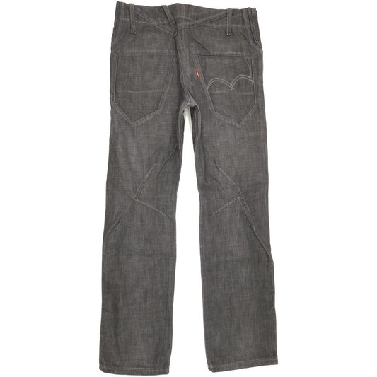 Levi's Men Grey Straight Regular Jeans W32 L32