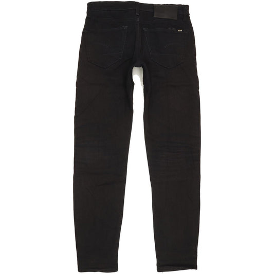 G-Star Men Black Tapered Slim Stretch Jeans W30 L32