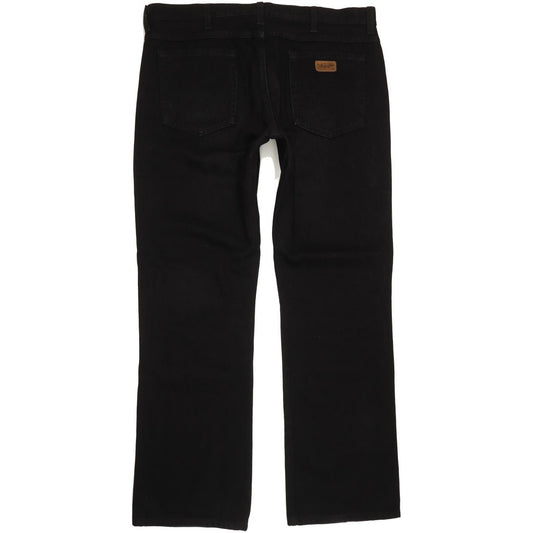 Wrangler Men Black Straight Regular Jeans W38 L34