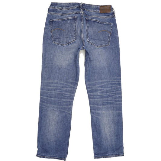 G-Star 3301 Deconst Women Blue Straight Regular Stretch Jeans W30 L26