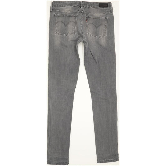 Levi's Slight Curve Women Grey Skinny Slim Stretch Jeans W27 L31