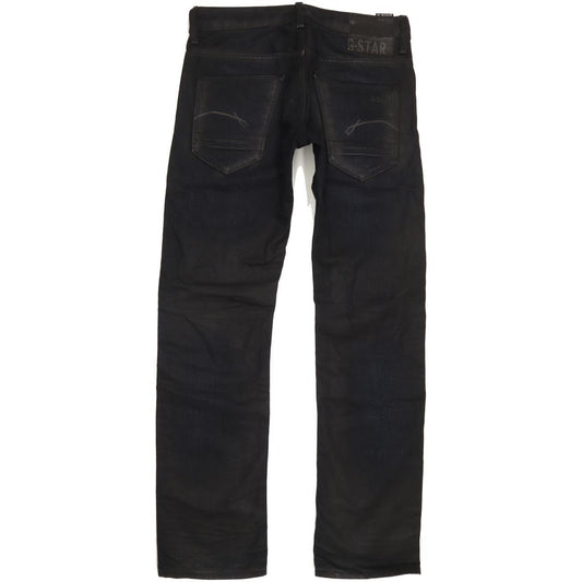 G-Star Morris Low Men Navy Straight Slim Jeans W30 L32