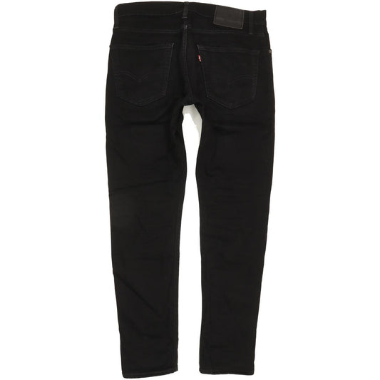 Levi's 512 Men Black Tapered Slim Stretch Jeans W32 L31