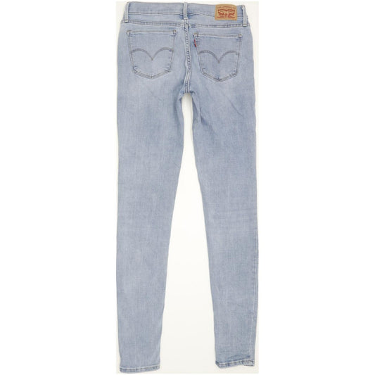 Levi's 710 Super Women Blue Skinny Slim Stretch Jeans W28 L32