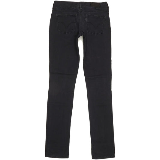 Levi's 473 Women Black Skinny Slim Stretch Jeans W30 L34