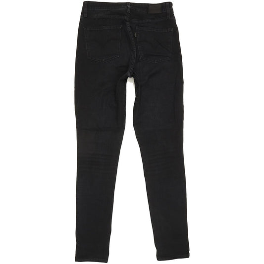 Levi's 721 Black Skinny Slim Stretch Jeans High Waisted W30 L30