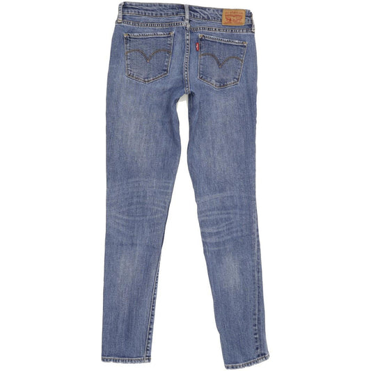 Levi's 711 Women Blue Skinny Slim Stretch Jeans W27 L30