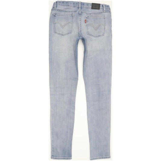 Levi's 710 Kids Women Blue Skinny Slim Stretch Jeans W24 L28