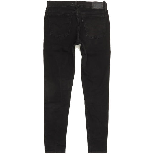 Levi's 710 Super Women Black Skinny Slim Jeans W30 L28