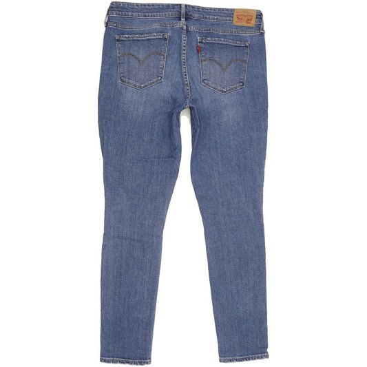 Levi's 711 Women Blue Skinny Slim Stretch Jeans W32 L30
