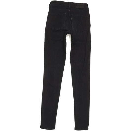 Levi's 721 Women Black Skinny Slim Stretch Jeans W24 L30