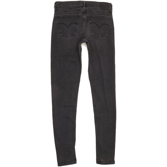 Levi's 710 Super Women Black Skinny Slim Stretch Jeans W29 L31