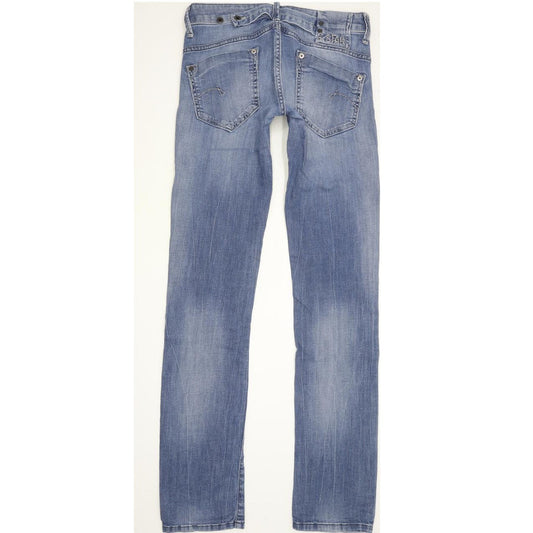G-Star Women Blue Straight Slim Stretch Jeans W28 L33