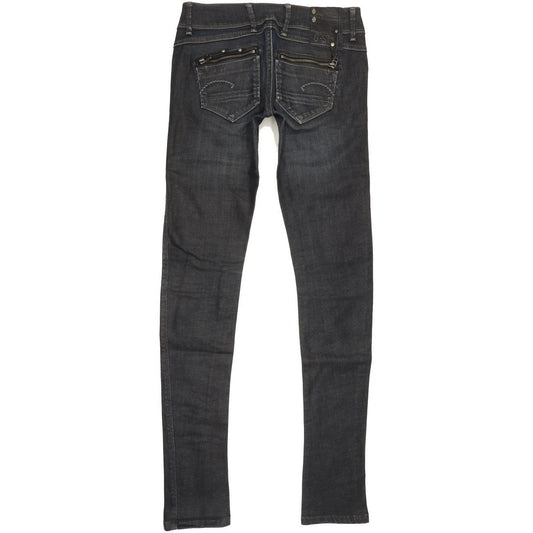 G-Star Fender Women Navy Skinny Slim Stretch Jeans W27 L34