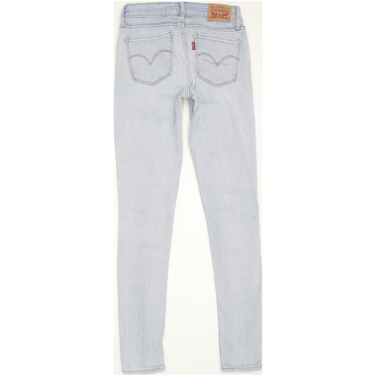Levi's 711 Women Blue Skinny Slim Stretch Jeans W25 L30