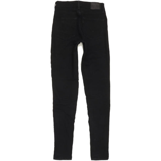 Levi's 721 Women Black Skinny Slim Stretch Jeans W24 L30