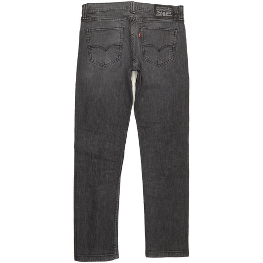 Levi's Men Charcoal Straight Slim Jeans W32 L31