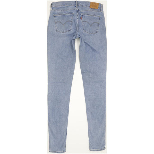 Levi's 710 Super Women Blue Skinny Slim Stretch Jeans W30 L34