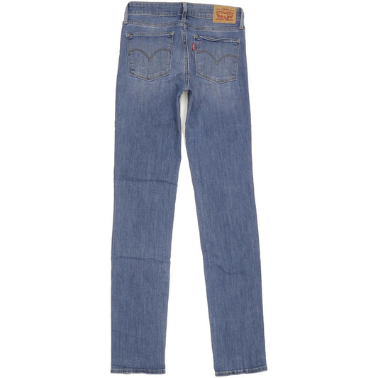 Levi's 712 Women Blue Straight Slim Stretch Jeans W26 L31
