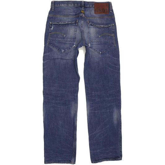 G-Star Men Blue Straight Regular Jeans W32 L32