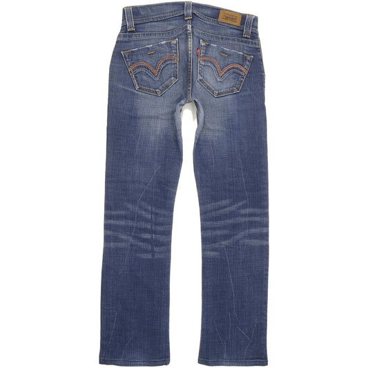 Levi's Women Blue Straight Slim Stretch Jeans W30 L29