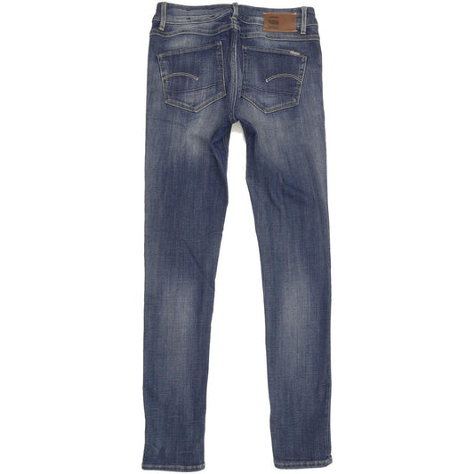 G-Star 3301 Contour Women Blue Skinny Slim Stretch Jeans W26 L29