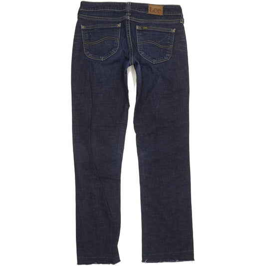 Lee Women Blue Straight Slim Stretch Jeans W30 L31