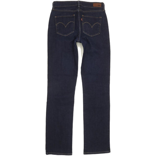 Levi's Demi Curve Women Blue Straight Slim Stretch Jeans W28 L31