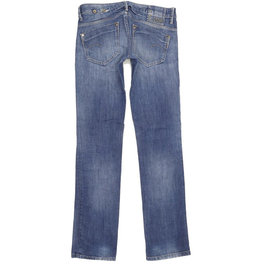 G-Star Midge Women Blue Straight Slim Stretch Jeans W29 L33